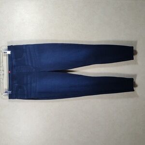 01124 Spanx dark wash control top jeggings L